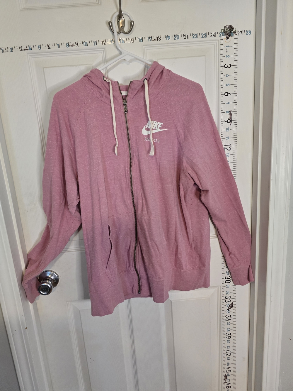 Nike Pink Zip-Up Hoodie Sweater - Women's